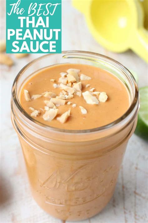 Thai Peanut Sauce Quick And Easy Recipe