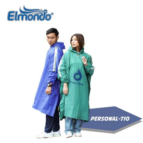 Jual Jas Hujan Ponco Lengan Personal 710 Elmondo Biru Kota Denpasar