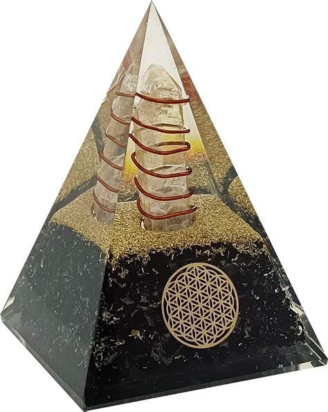 Amazon Orgone Crystal Pyramid Natural Lapis Lazuli Healing