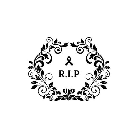 Tombstone Flowers Illustrations Royalty Free Vector Graphics And Clip Art Istock