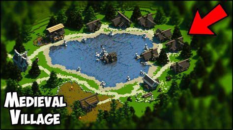 Minecraft Medieval Village Timelapse Map Download Youtube