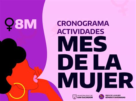 Mes De La Mujer Cronograma De Actividades Municipalidad De San Salvador