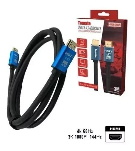 Cabo Hdtv Hdmi De Alta Velocidade Mts K Tomate Mhd Mercadolivre