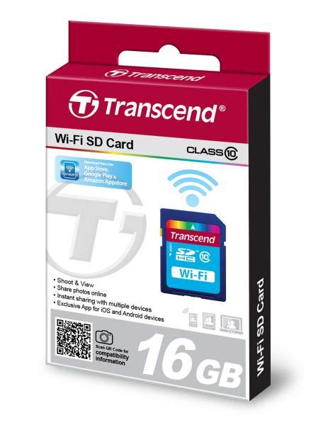 16gb Transcend Wi Fi Sd Card Sdhc Cl10