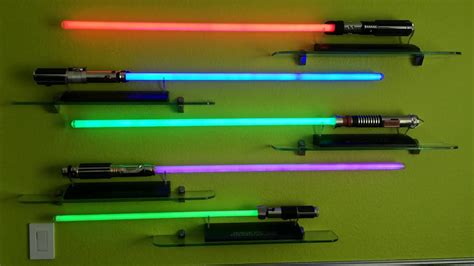 Star Wars Master Replica Force Fx Lightsabers On Display Youtube