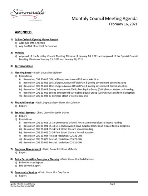 Fillable Online City Council Rules Of Order And Procedure Fax Email