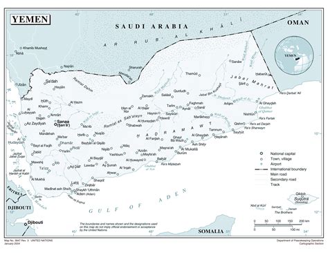 Political Map Of Yemen Ezilon Maps Images