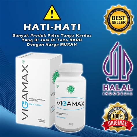 Vigamax Asli Original Suplemen Multivitamin Pria Obat Herbal Kesehatan