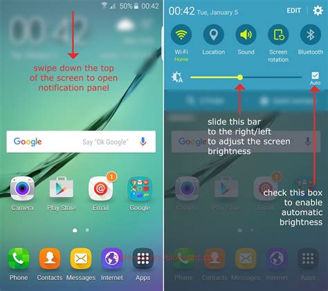 Inside Galaxy Samsung Galaxy S Edge How To Adjust Screen Brightness