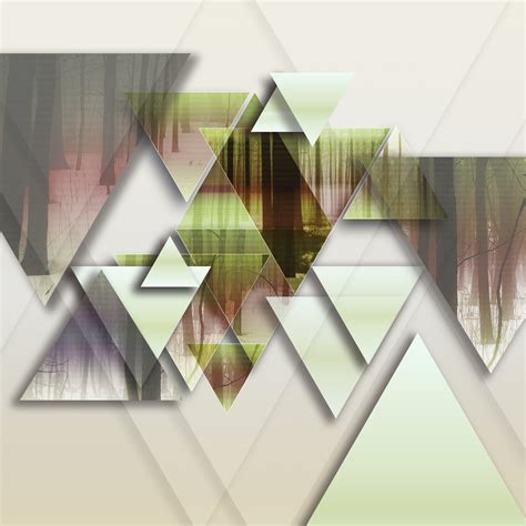 Geometry Triangle Abstract Digital Art 1280x1280 Wallpaper