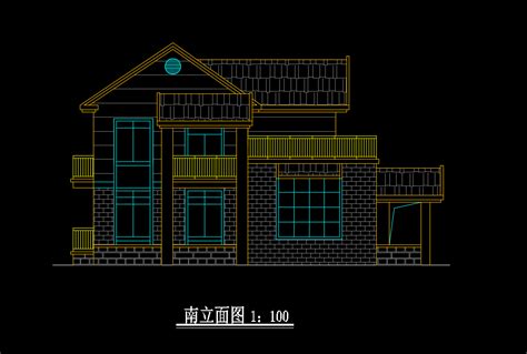 二层独栋别墅建筑施工图（含效果图）免费下载 别墅图纸 土木工程网