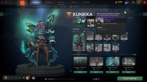 Numerous Kunkka Immortal Selection Bugs Issue Valvesoftware