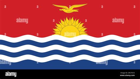 Flag Of Kiribati Vector Illustration Stock Vector Image And Art Alamy