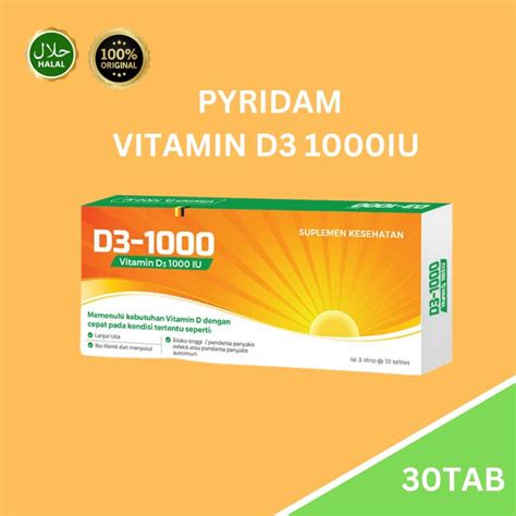 Jual Vitamin D Iu Pyridam Farma Multivitamin Kesehatan Box Isi