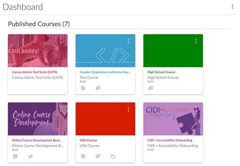 Customizing The Canvas Dashboard Teach Usu