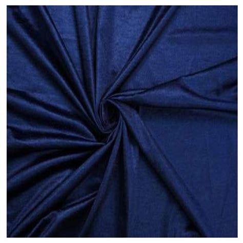 Smooth 5 FEET LONG CRUSH MATERIAL PLAIN COLOUR CURTAIN BLUE For