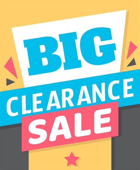 Big Clearance Sign 272518 Vector Art at Vecteezy