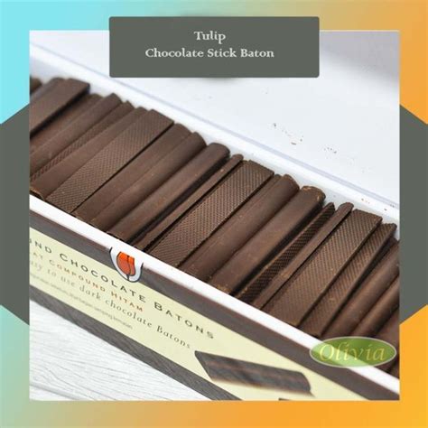 Jual Chocolate Sticks Batons Tulip Compound Sticks Stik Coklat Gr