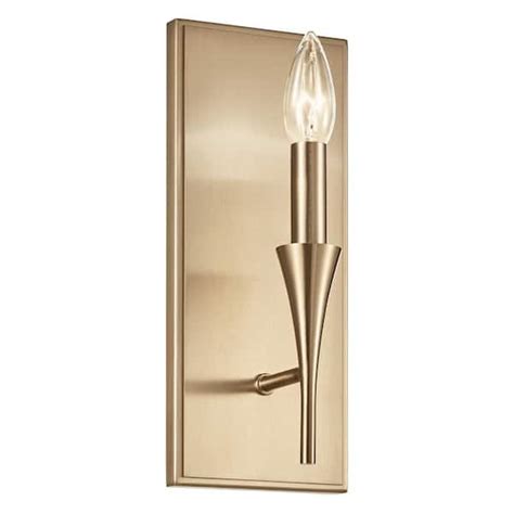 Kichler Alvaro 1 Light Champagne Bronze Modern Bathroom Indoor Wall Sconce Light 52694cpz The