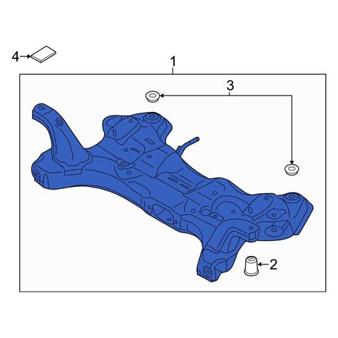 Kia OE 62405A7500 Front Suspension Subframe Crossmember