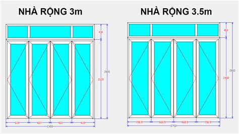 Kích Thước Cửa Nhôm Xingfa 4 Cánh Chuẩn đẹp Vào Lỗ Ban UMA