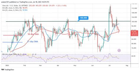 Litecoin Falls To $91 And Braces For Another Drop