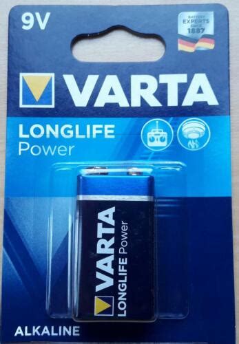 1x Varta Batterie 9V Block 6LP3146 Longlife Power Neu 4008496559862 | eBay