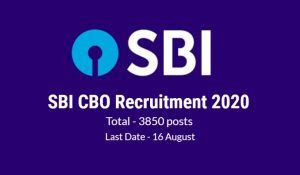 Sbi Cbo Recruitment Out Apply Online For Posts