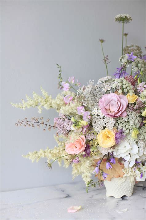 Pastel summer arrangement | Summer flower arrangements, Hydrangea arrangements, Flower arrangements