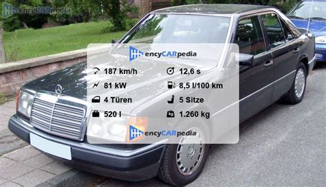 Mercedes 200 W124 Technische Daten 1985 1990 Leistung Karosserie