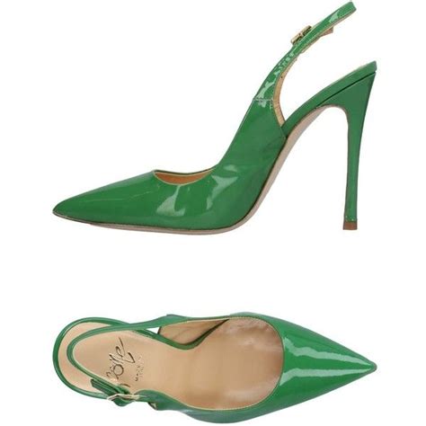 Icône Court 155 Liked On Polyvore Featuring Shoes Pumps Green