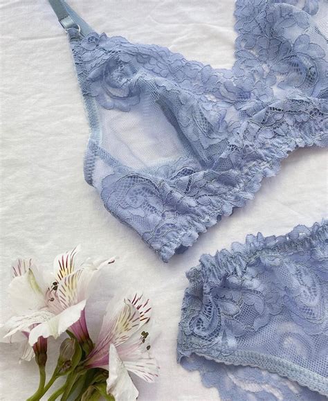 Blue Lingerie Set Lace Lingerie Set Blue Lace Lingerie Set Etsy