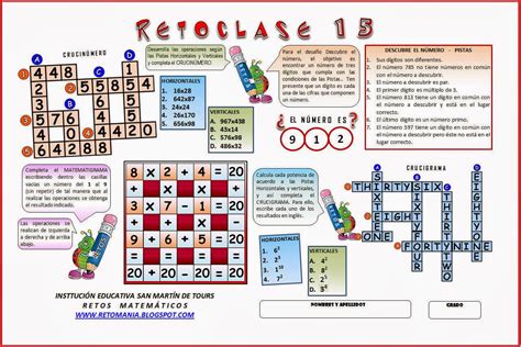 Desafios Matematicos Para Ni Os De Primaria Retos Matematicos Fd