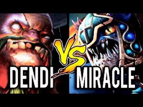 Dendi Legendary Pudge Vs Miracle Carry Slark 7k Vs 9k MMR Most