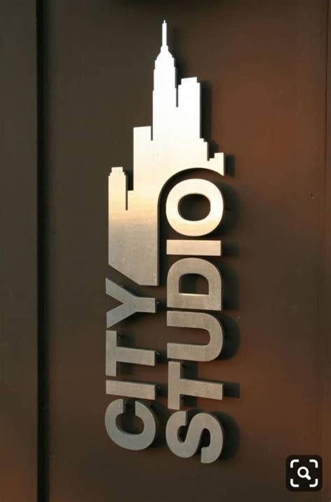 Metal Signs, Custom Business Logo Signs, Office Signs, Brushed Metal ...