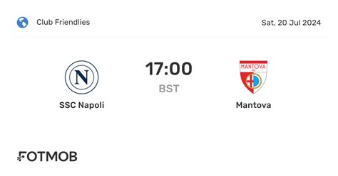 SSC Napoli vs Mantova - live score, predicted lineups and H2H stats 