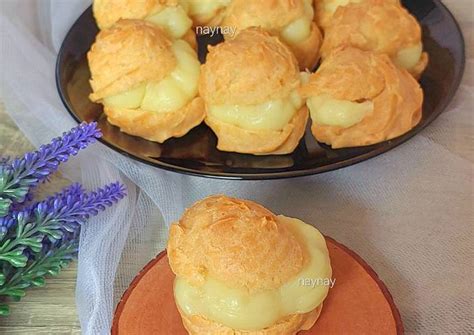 Resep Kue Sus Vla Durian Pastry Choux Gluten Free Oleh NayNay Cookpad