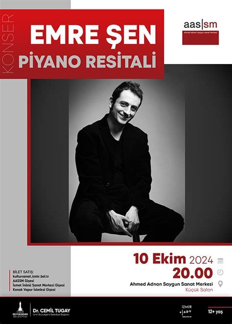 Emre En Piyano Resitali Ekim Ahmed Adnan Saygun Sanat