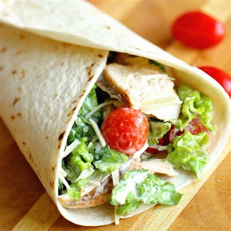 Chicken Caesar Wrap Diary Of A Recipe Collector