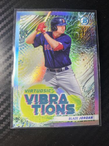 2022 Bowman Chrome Blaze Jordan VV 10 Virtuistic Vibrations Refractor