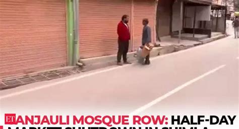 Sanjauli Mosque Row Shimla Vyapar Mandal Announces Half Day Market