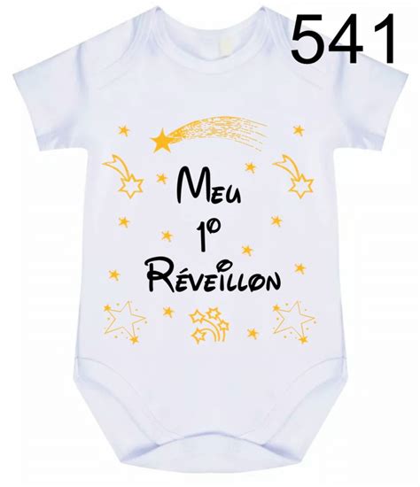 Body Bebê Personalizado Meu Primeiro Réveillon Cód 541 Elo7