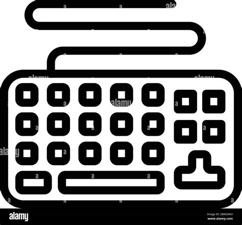 Gaming Keyboard Icon Outline Style Stock Vector Image And Art Alamy