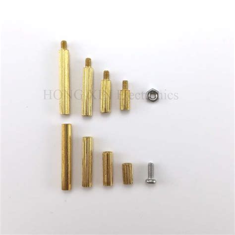 Pcs M Pcb Male Female Brass Round Standoff Thr Grandado