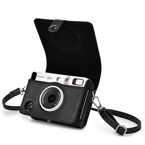 Rieibi Instax Mini Evo Retro Pu Leather Camera Case Removable