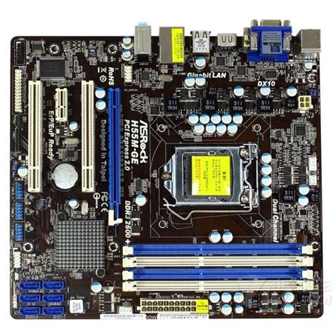 Asrock H55M-GE 1156 All-Solid-HDMI Intel H55 Micro ATX motherboard ...