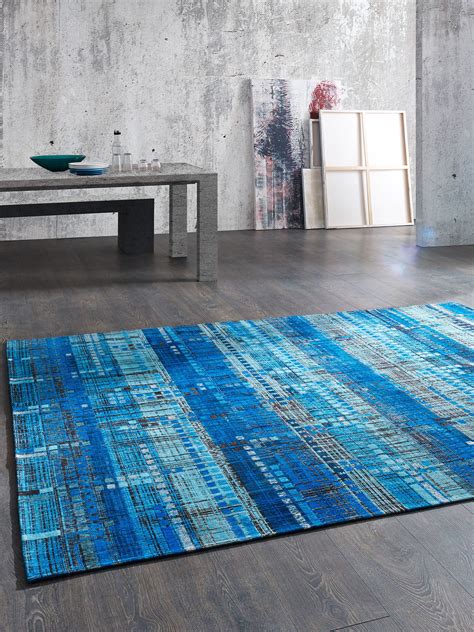 Vintage Teppich Von Kibek Metropolis In Blau 200 X 280 Cm