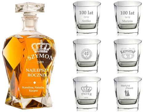 Karafka Z Grawerem Szklanek Z Grawerem Do Whisky Allegro Pl