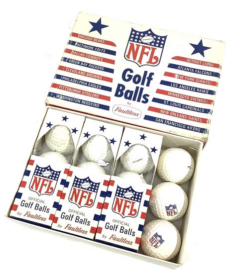 Lot - Vintage Golf Ball Collection, NFL Golf Balls