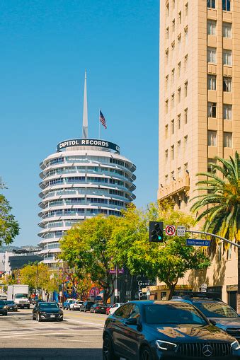 The Capitol Records Building Also Known As The Capitol Records Tower A